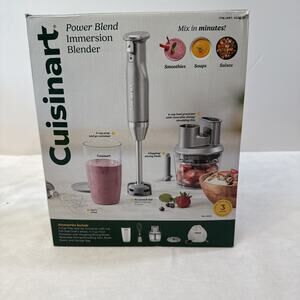 Cuisinart Power Blend Immersion Handheld Blender Set 400W 4 Cup Processor NOB